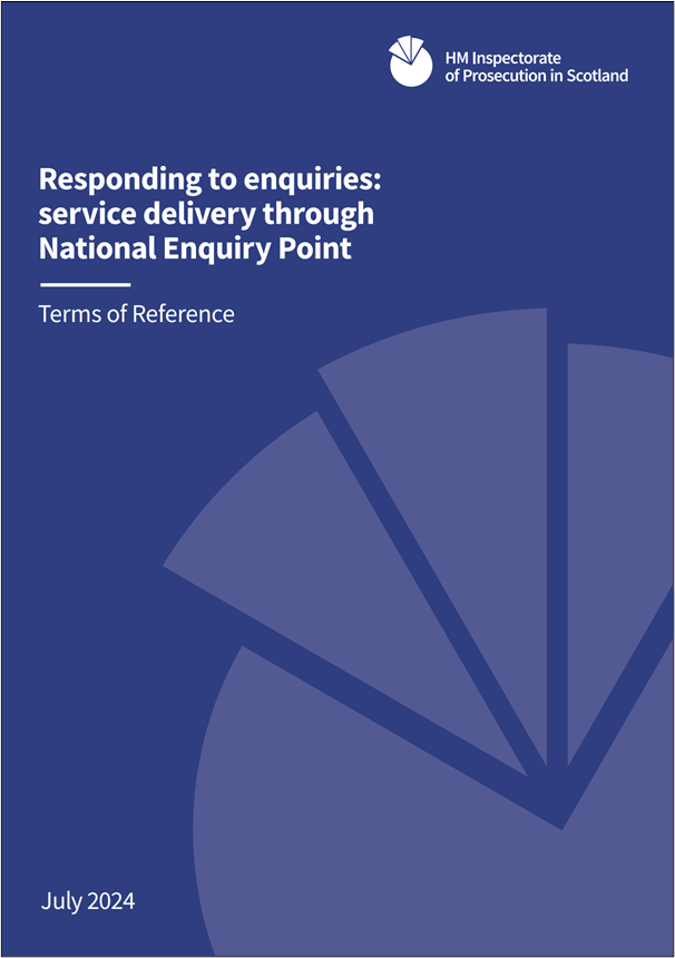 Front cover of the Terms of Reference for Enquiry Point inspection